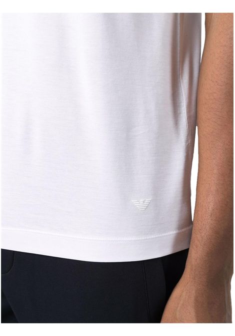 T-shirt a maniche corte con patch con logo EMPORIO ARMANI | T-shirt | 8N1TE8 1JUVZ0100